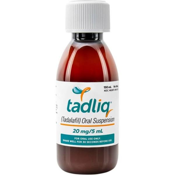 Pill medicine is Tadliq 20 mg/5 mL oral suspension