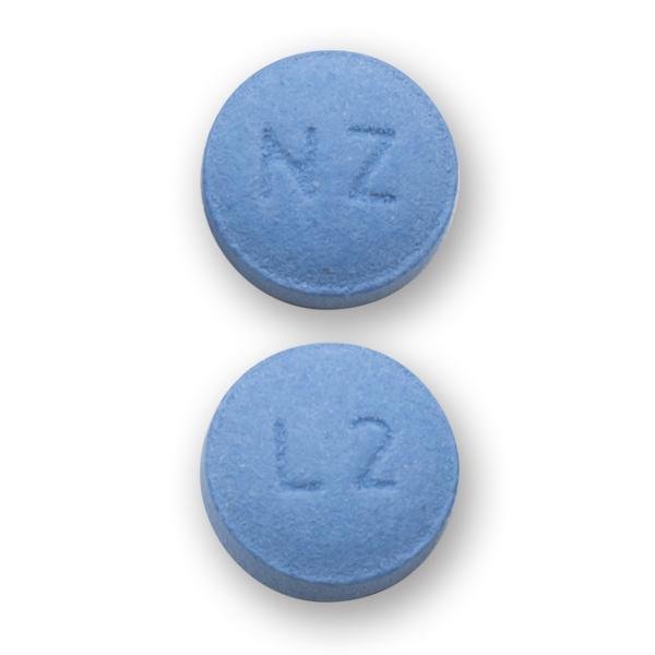Pill ZN L2 Blue Round is Fluphenazine Hydrochloride