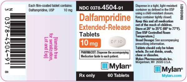 Dalfampridine extended-release 10 mg M DF10