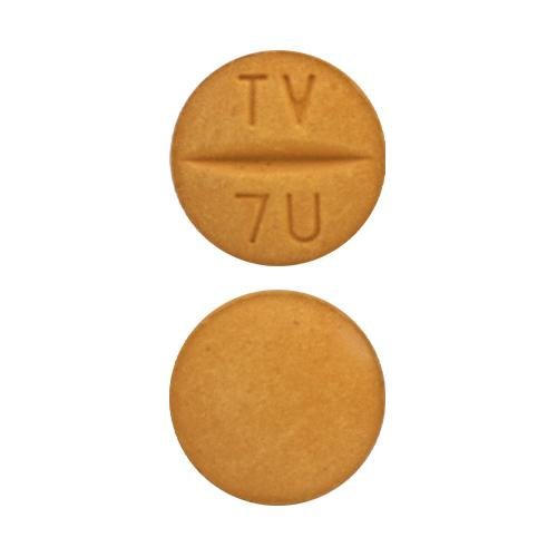 Pill TV 7U Yellow Round is Sulfasalazine