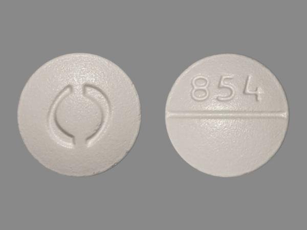 Pill O 854 White Round is Spironolactone