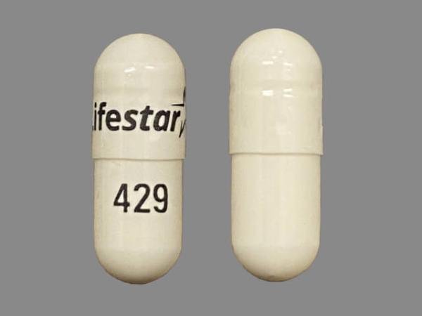 Pill Lifestar 429 White Capsule/Oblong is Prazosin Hydrochloride