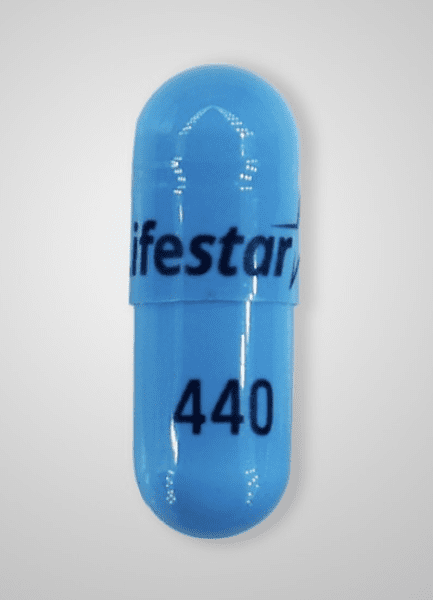Pill Lifestar 440 Blue Capsule/Oblong is Prazosin Hydrochloride