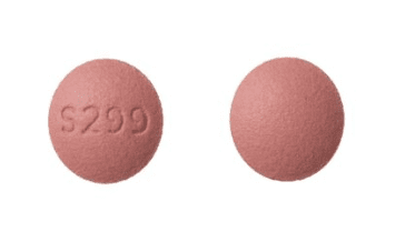 Pill S299 Pink Round is Olmesartan Medoxomil