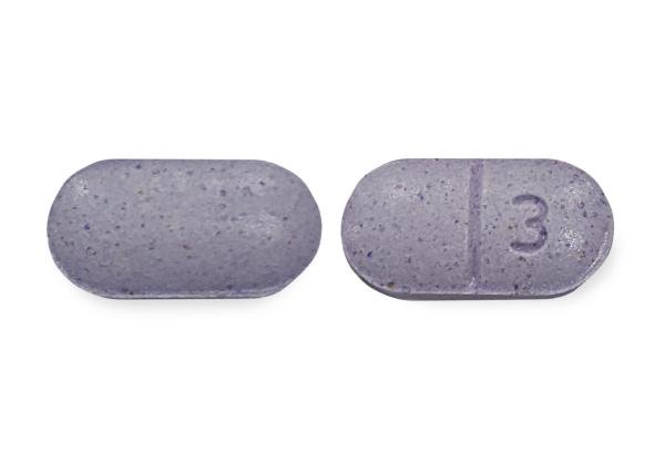 Pill 3 Purple Capsule/Oblong is Levothyroxine Sodium