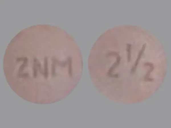 Pill ZNM 2½ Pink Round is Metolazone