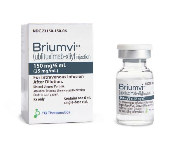 Pill medicine is Briumvi 150 mg/6 mL (25 mg/mL) injection