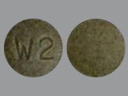 Pill W2 Brown Round is Sennosides