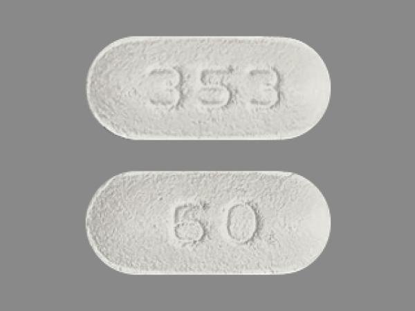 Pill 353 60 White Capsule/Oblong is Lurasidone Hydrochloride