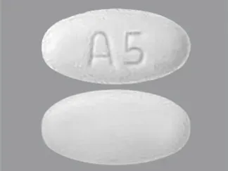 Pill A5 White Oval is Atorvastatin Calcium