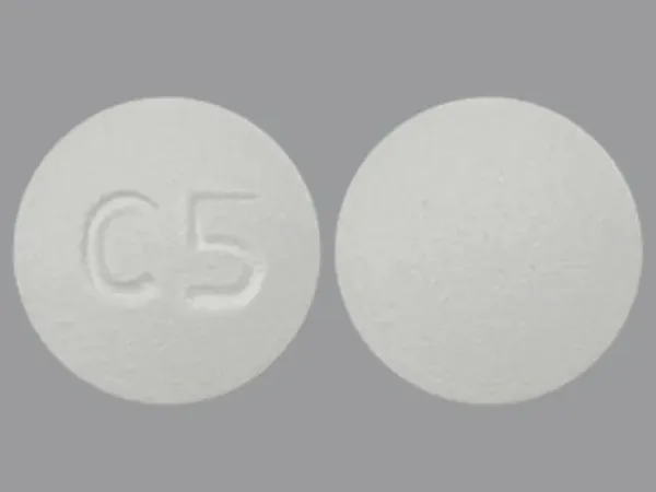 Pill C5 White Round is Olanzapine
