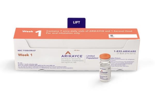 Pill medicine is Arikayce 590 mg / 8.4 mL inhalation suspension