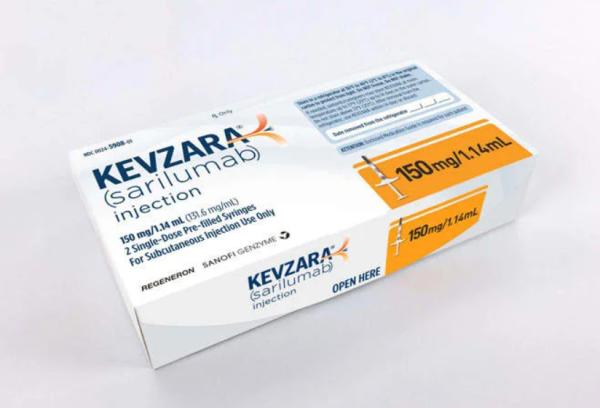 Pill medicine is Kevzara 150 mg / 1.14 mL pre-filled syringe