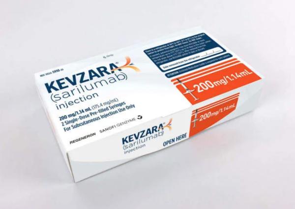 Kevzara 200 mg / 1.14 mL pre-filled syringe (medicine)