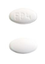 Pill FP4 White Oval is Lurasidone Hydrochloride