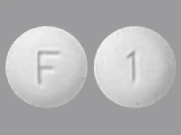 Pill F 1 White Round is Lurasidone Hydrochloride
