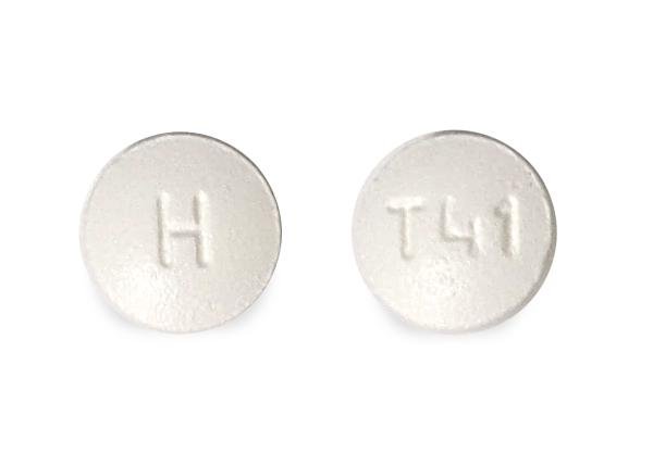 Pill H T41 White Round is Teriflunomide