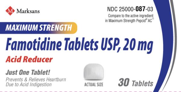 Pill 87 White U-shape is Famotidine
