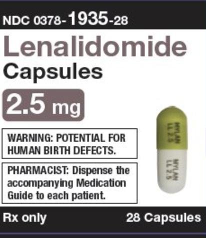 Lenalidomide 2.5 mg MYLAN LL 2.5 MYLAN LL 2.5