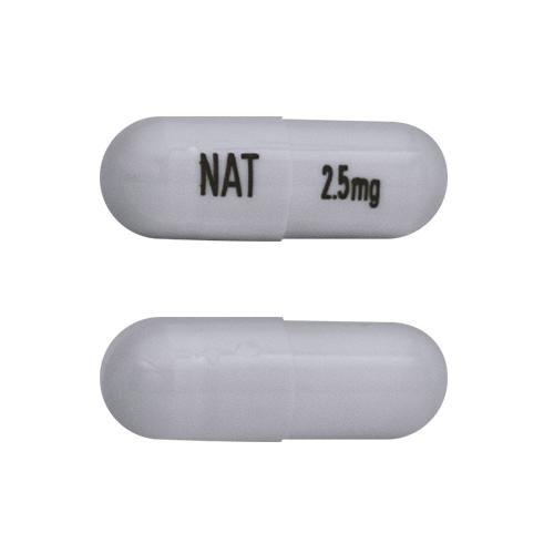 Pill NAT 2.5mg White Capsule/Oblong is Lenalidomide