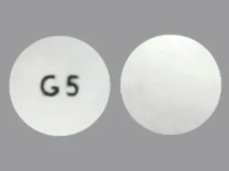 Pill G 5 White Round is Glipizide Extended-Release