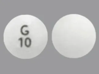 Pill G 10 White Round is Glipizide Extended-Release
