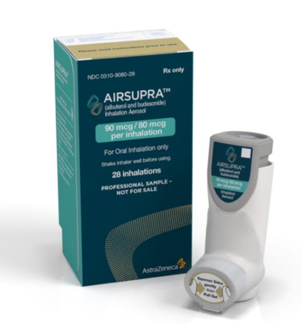 Pill medicine is Airsupra albuterol 90 mcg / budesonide 80 mcg inhalation aerosol