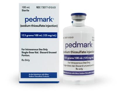 Pill medicine is Pedmark 12.5 grams/100 mL (125 mg/mL) injection