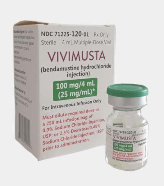 Pill medicine is Vivimusta 100 mg/4 mL (25 mg/mL) injection