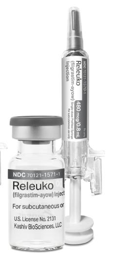 Releuko (filgrastim) 480 mcg/0.8 mL prefilled syringe