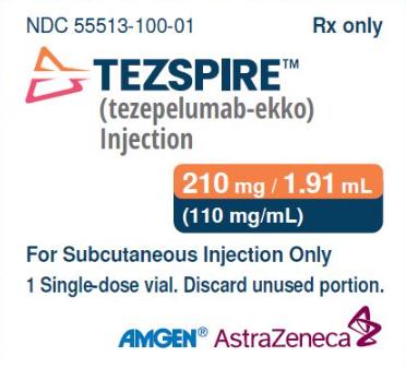 Pill medicine is Tezspire 210 mg/1.91 mL (110 mg/mL) injection
