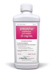 Pill medicine is Eprontia 25 mg/mL oral solution