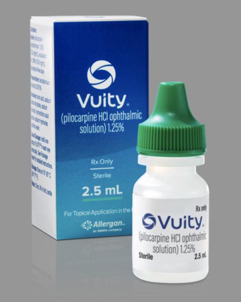 Pill medicine is Vuity 1.25% ophthalmic solution