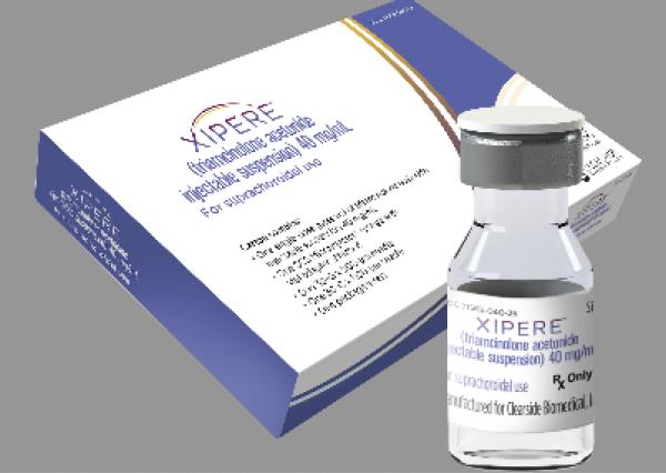 Pill medicine is Xipere 40 mg/mL injection for suprachoroidal use