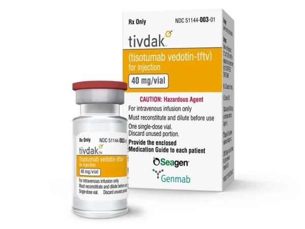 Tivdak (tisotumab vedotin) 40 mg lyophilized powder for injection