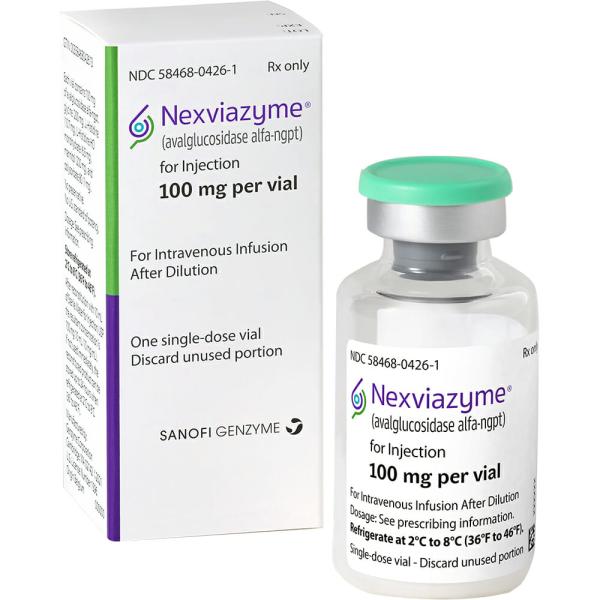 Nexviazyme 100 mg lyophilized powder for injection (medicine)