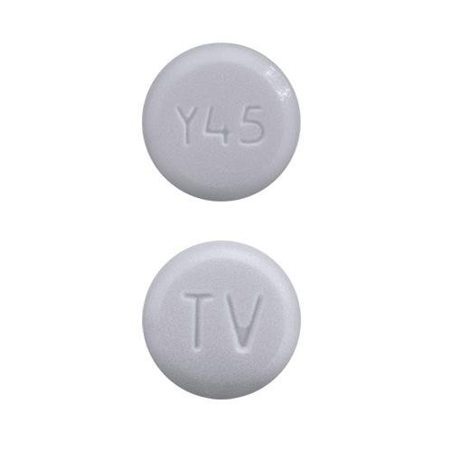 Pill TV Y45 White Round is Amethyst