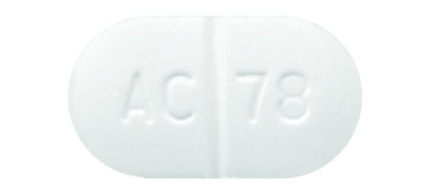 Pill AC 78 White Oval is Theophylline Extended-Release