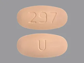 Pill U 297 Orange Capsule/Oblong is Ranolazine Extended-Release