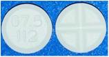 Pill G7.5 112 White Round is Amphetamine and Dextroamphetamine