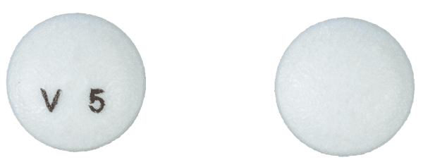 Pill V5 White Round is Venlafaxine Extended-Release