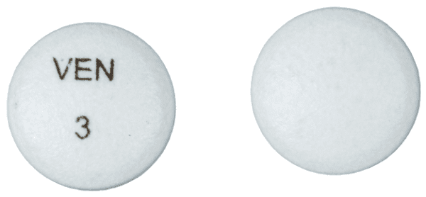 Pill VEN 3 White Round is Venlafaxine Extended-Release