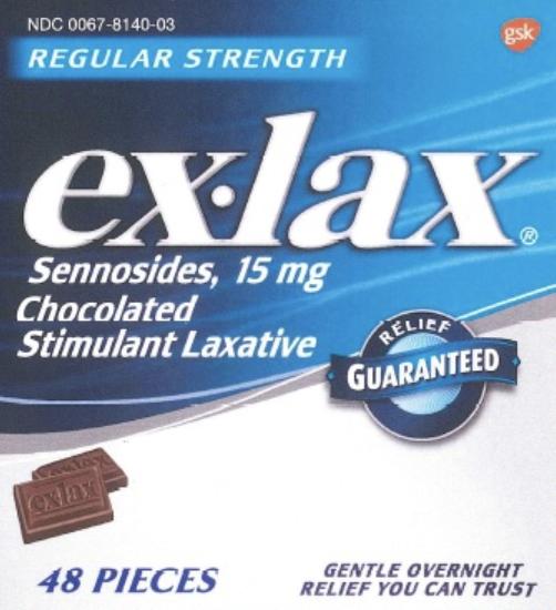 Pill ex lax Brown Rectangle is Ex-Lax Chocolated