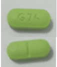 Pill G 74 Green Capsule/Oblong is Sertraline Hydrochloride