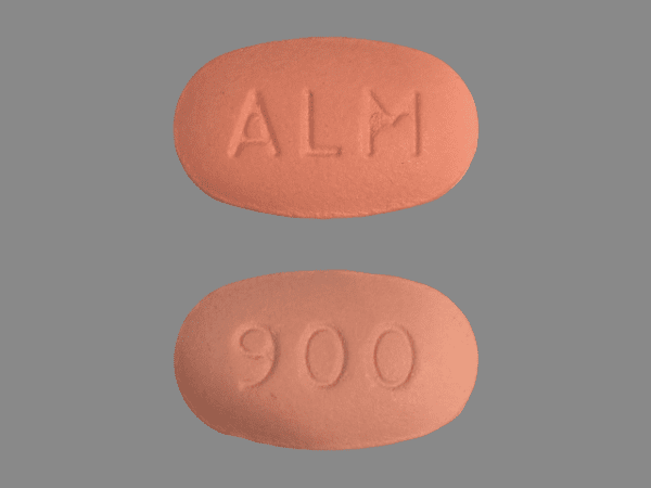 Pill ALM 900 Pink Oval is Gralise
