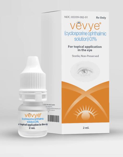 Pill medicine is Vevye cyclosporine ophthalmic solution 0.1%