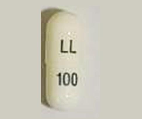 Pill LL 100 White Capsule/Oblong is Gabapentin