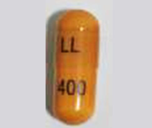 Pill LL 400 Orange Capsule/Oblong is Gabapentin