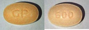 Pill GP 600 Peach Oval is Guaifenesin and Pseudoephedrine Hydrochloride Extended-Release