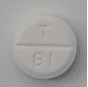 Pill T 81 White Round is Methimazole